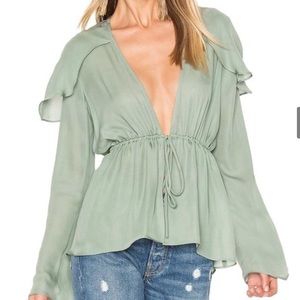 STONE COLD FOX sea green blouse